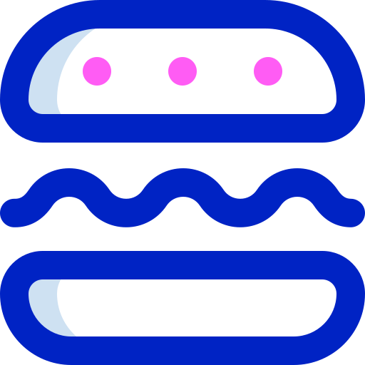 hamburger Super Basic Orbit Color icoon