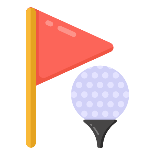 bandiera del golf Generic Flat icona