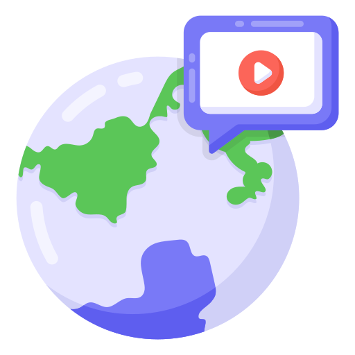 chat de video Generic Flat icono
