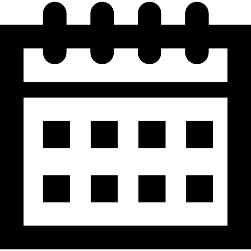 Calendar with spring  icon