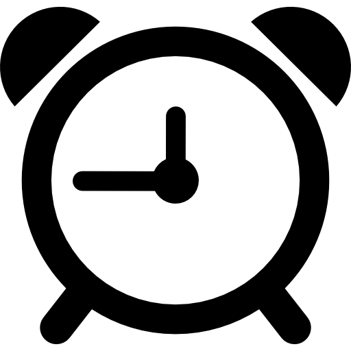 herramienta de reloj de alarma circular  icono