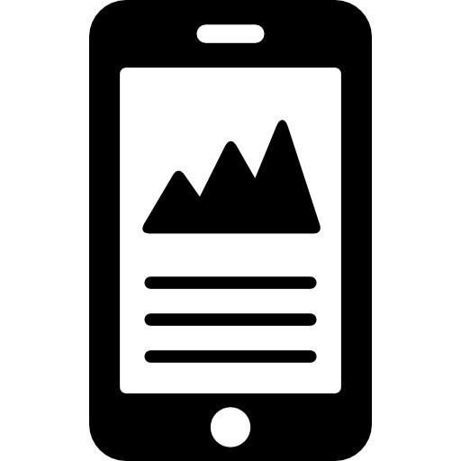 mobile analytics  icon