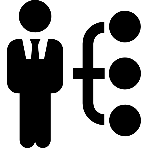 Person connections Pictograms Fill icon