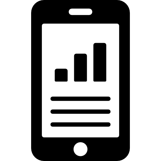 symbol narzędzia do analizy mobilnej  ikona