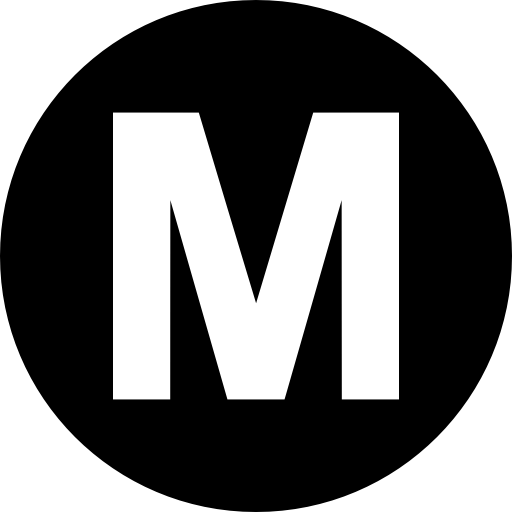 símbolo del logotipo del metro de baltimore  icono