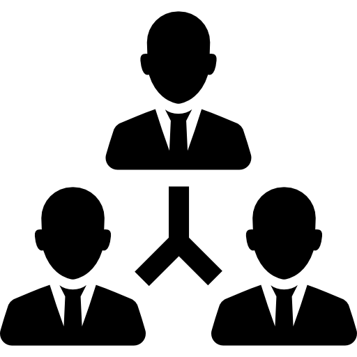 Workers connections symbol Pictograms Fill icon