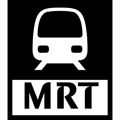 logotipo del metro de singapur  icono