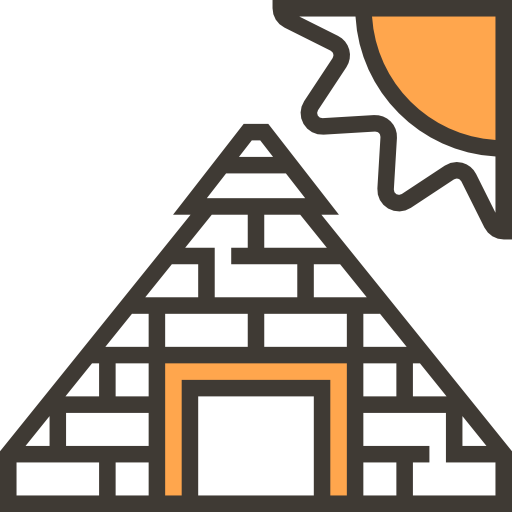 Pyramid Meticulous Yellow shadow icon