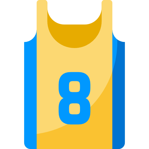 basketbal shirt Special Flat icoon