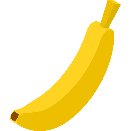 banana Isometric Flat Ícone