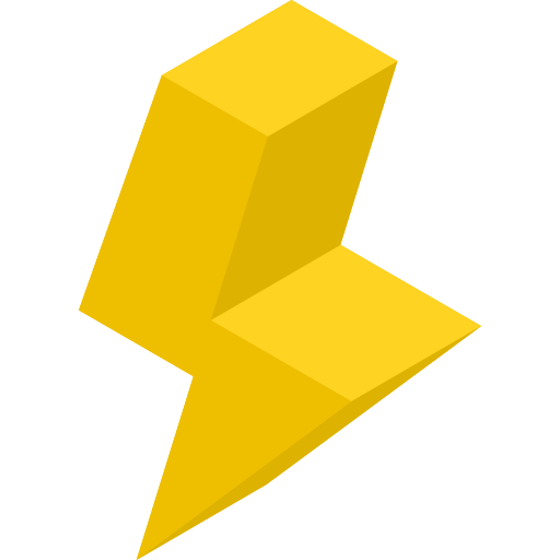 Lightning Isometric Flat icon