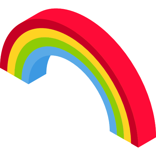 虹 Isometric Flat icon