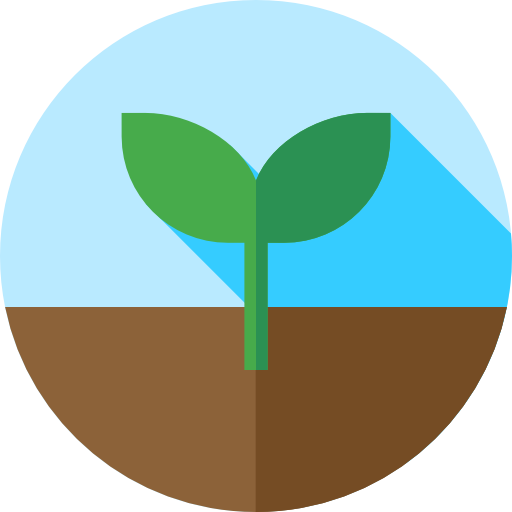 pianta Flat Circular Flat icona