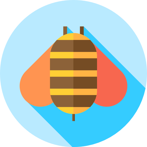 Пчела Flat Circular Flat иконка