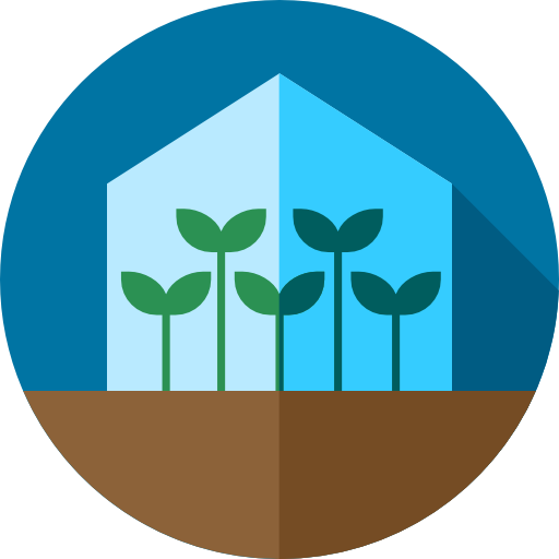Greenhouse Flat Circular Flat icon