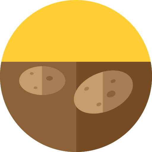 patate Flat Circular Flat icona