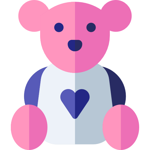 Teddy bear Basic Rounded Flat icon