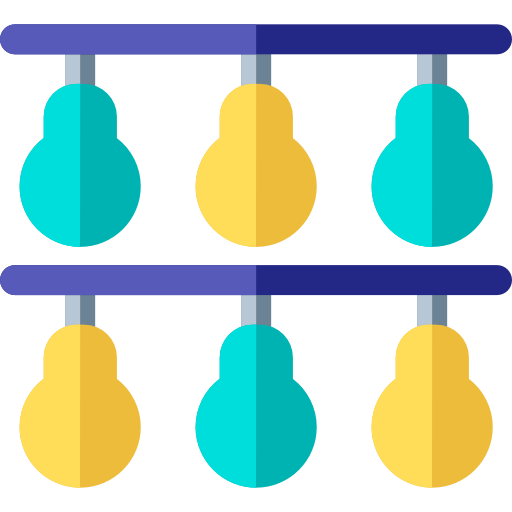 Light bulbs Basic Rounded Flat icon