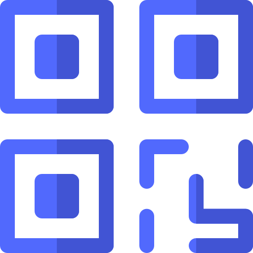 Qr code Basic Rounded Flat icon