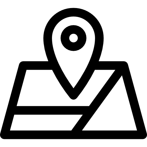 gps Basic Rounded Lineal Ícone