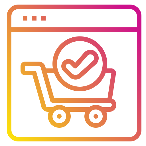 Shopping cart Payungkead Gradient icon