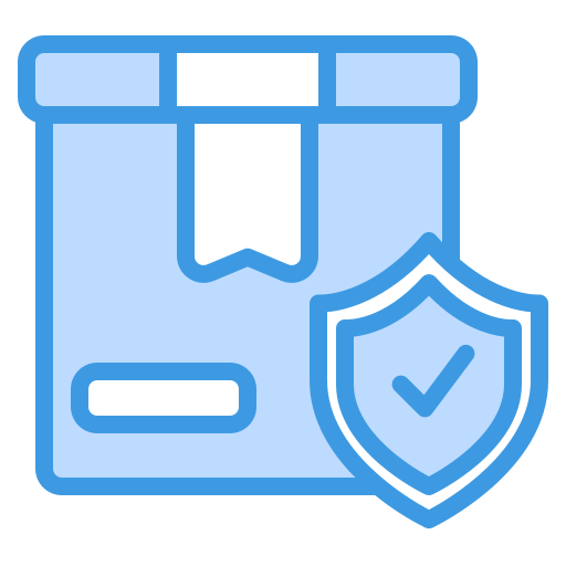 Delivery insurance Generic Blue icon