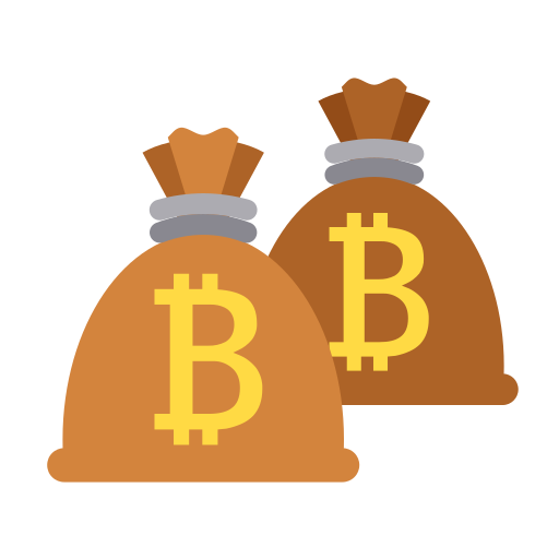 Bitcoin bag Generic Flat icon