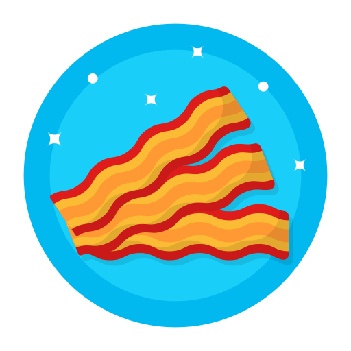 bande de bacon Generic Circular Icône