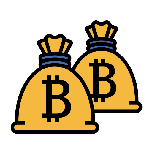 bolsa de bitcoin Generic Outline Color icono