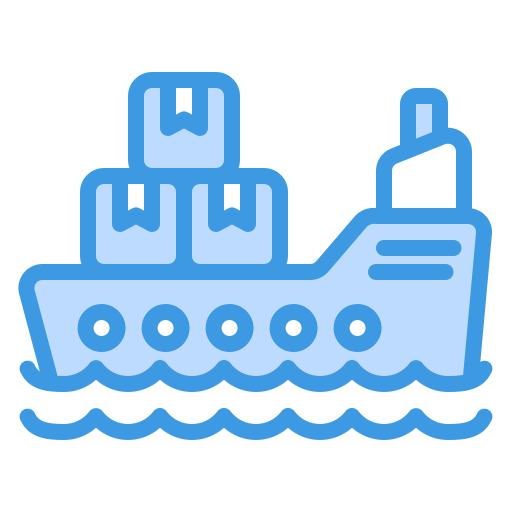 barco de carga Generic Blue icono