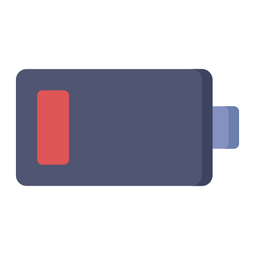 niedriger batteriestatus Generic Flat icon