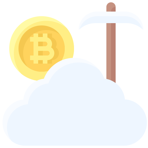 wydobywanie w chmurze Generic Flat ikona