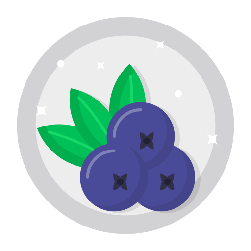 Blueberries Generic Circular icon