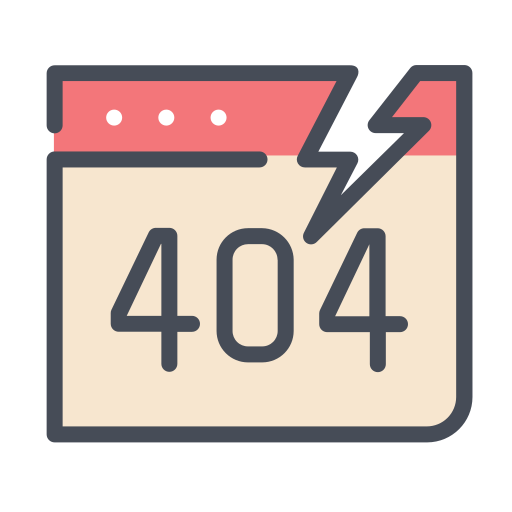 Error 404 Generic Outline Color icon
