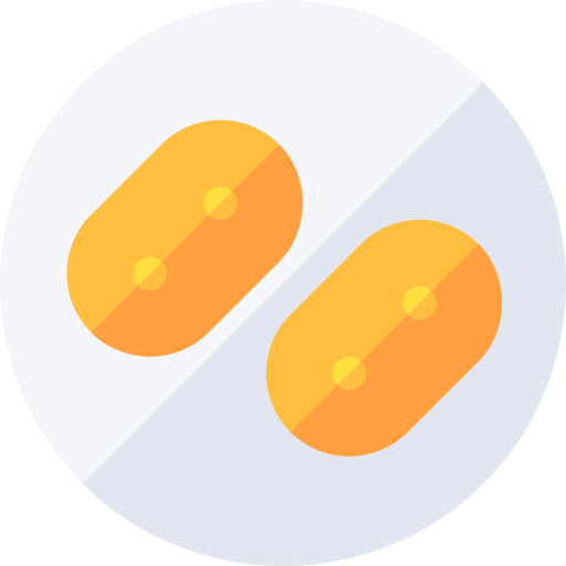 croqueta Basic Rounded Flat icono