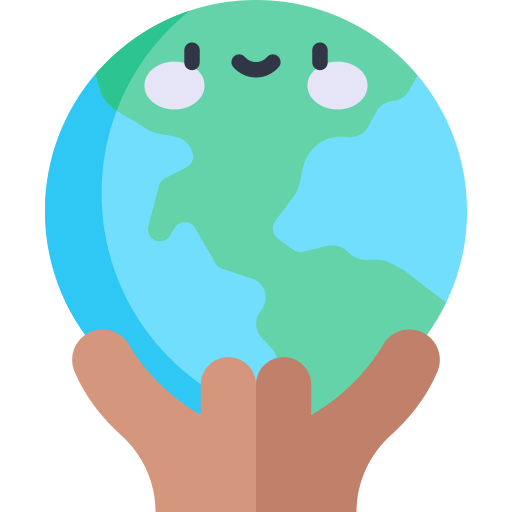 día mundial humanitario Kawaii Flat icono