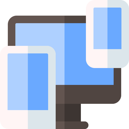 dispositivos Basic Rounded Flat icono