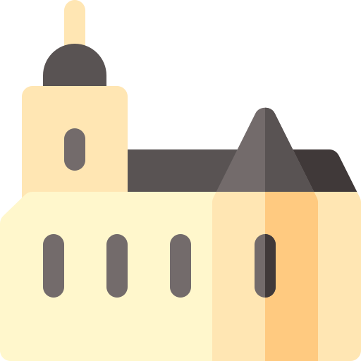 chiesa di heembeek superiore Basic Rounded Flat icona