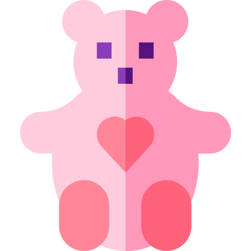 oso de peluche Basic Straight Flat icono