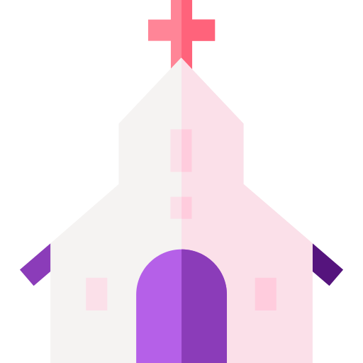 iglesia Basic Straight Flat icono
