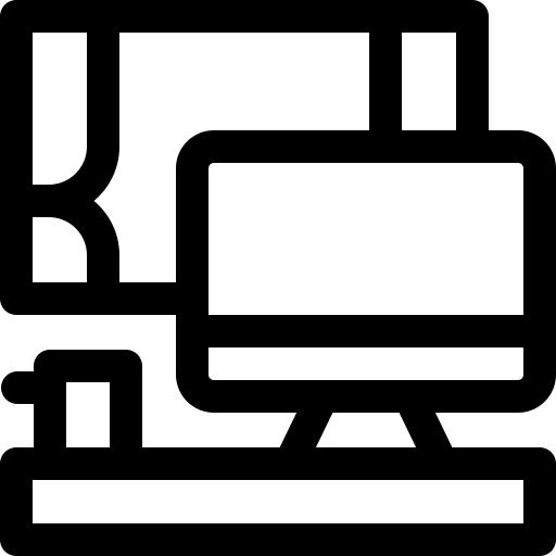 oficina Basic Rounded Lineal icono