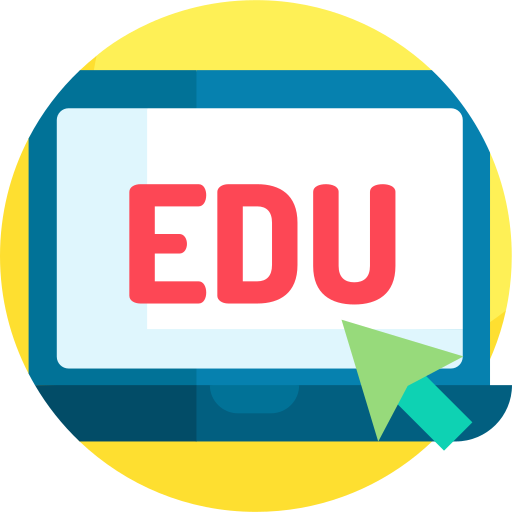 online onderwijs Detailed Flat Circular Flat icoon