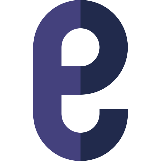 E Basic Straight Flat icon