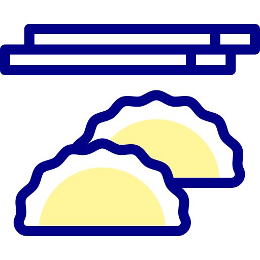 만두 Detailed Mixed Lineal color icon
