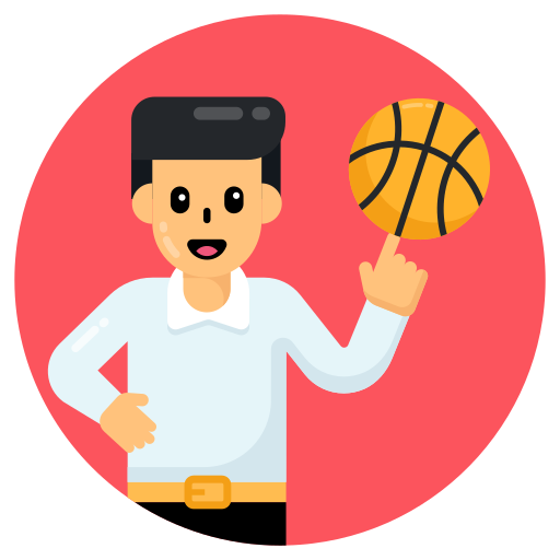 basketballer Generic Circular icoon