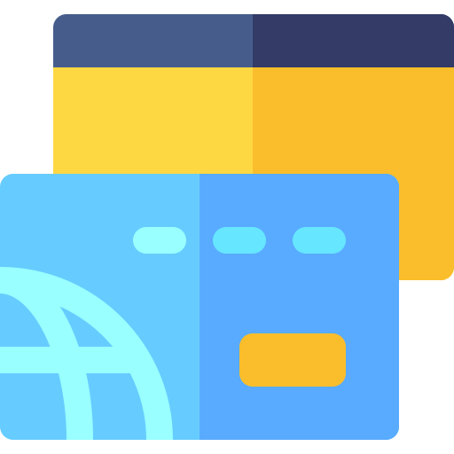 kreditkarten Basic Rounded Flat icon
