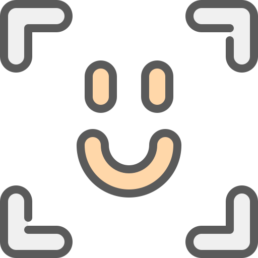gesichts-id Generic Outline Color icon