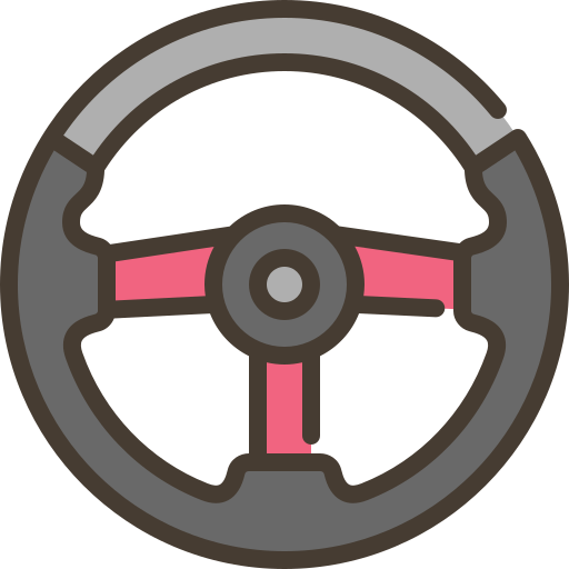 Steering wheel Generic Outline Color icon