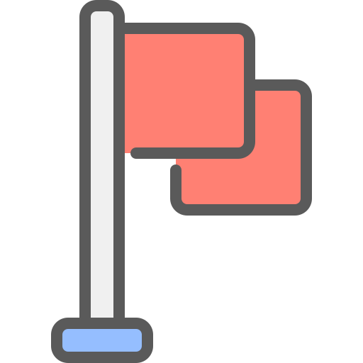 国旗 Generic Outline Color icon