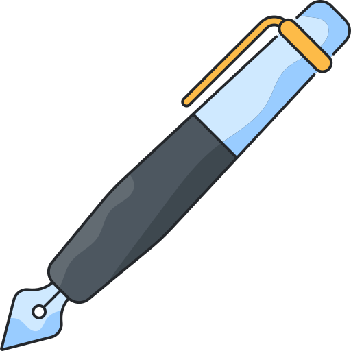 pluma de tinta Generic Outline Color icono